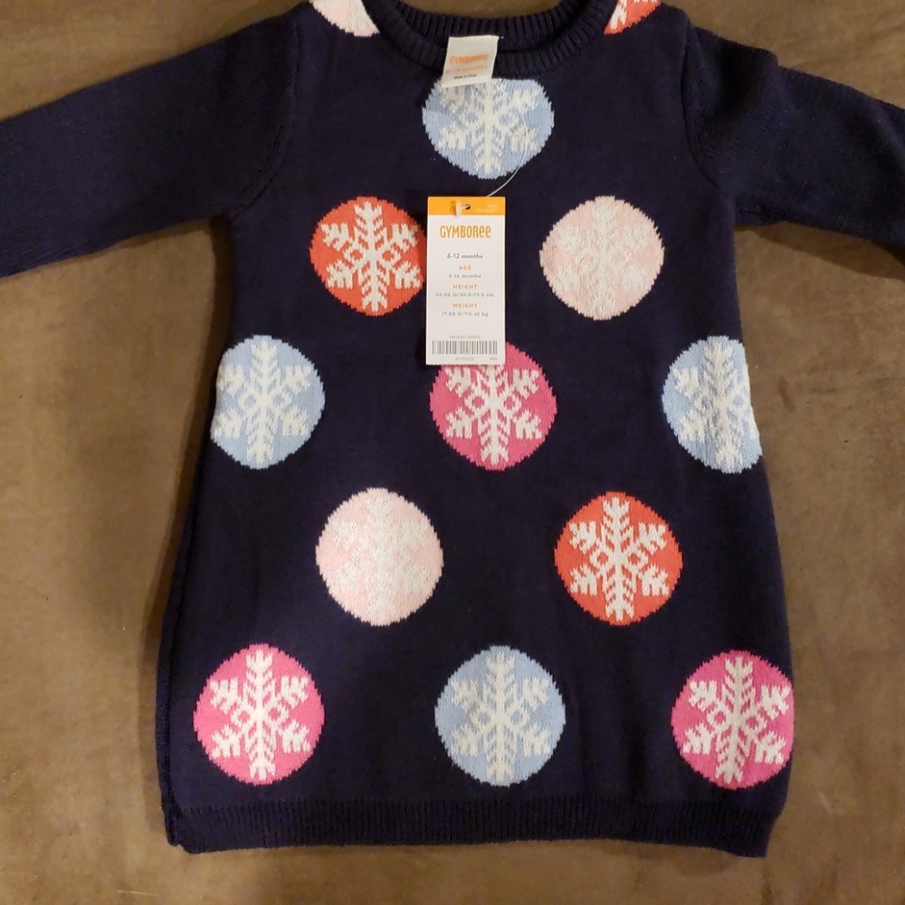 Gymboree Fair Isle Flurry Sweater Dress NWT 6-12